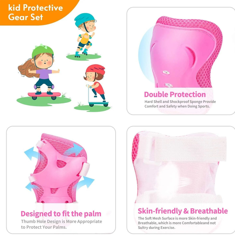 6Pcs Youth/Kids Knee Pads Elbo - Youth Cycling Gear 评论和价格