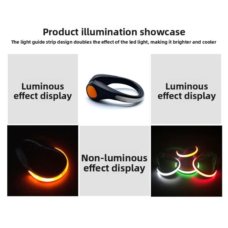 New Luminous Shoe Clip Light L - Cycling Shoe Covers 评论和价格