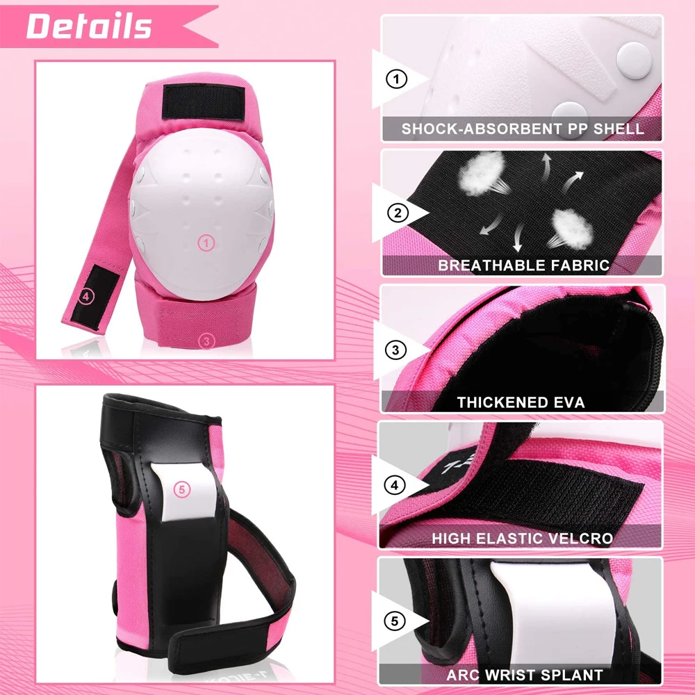 Adult Youth Kids Knee Pads Elb - Youth Cycling Gear 评论和价格