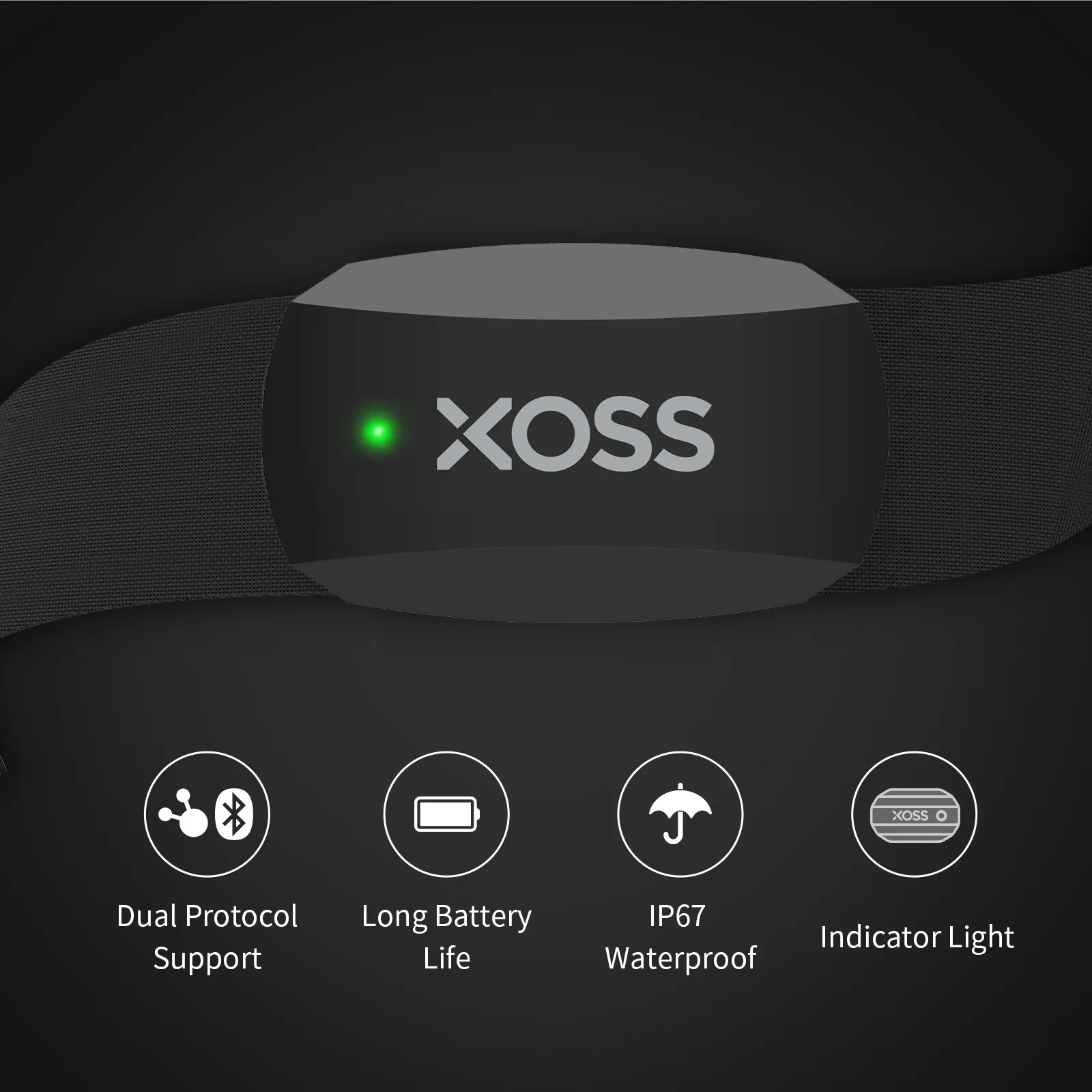XOSS X2 Chest Strap Heart Rate - Cycling Heart Rate Monitor 评论和价格