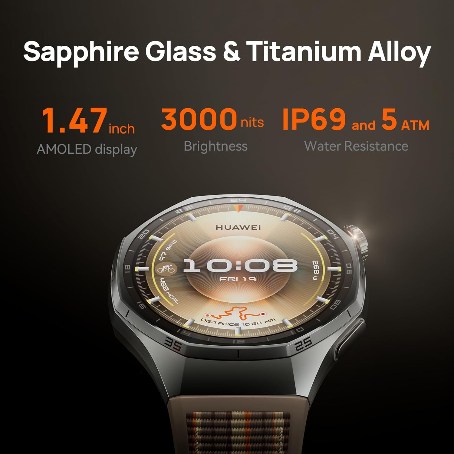 HUAWEI WATCH GT 6 Pro GPS Smar - Cycling Heart Rate Monitor 评论和价格