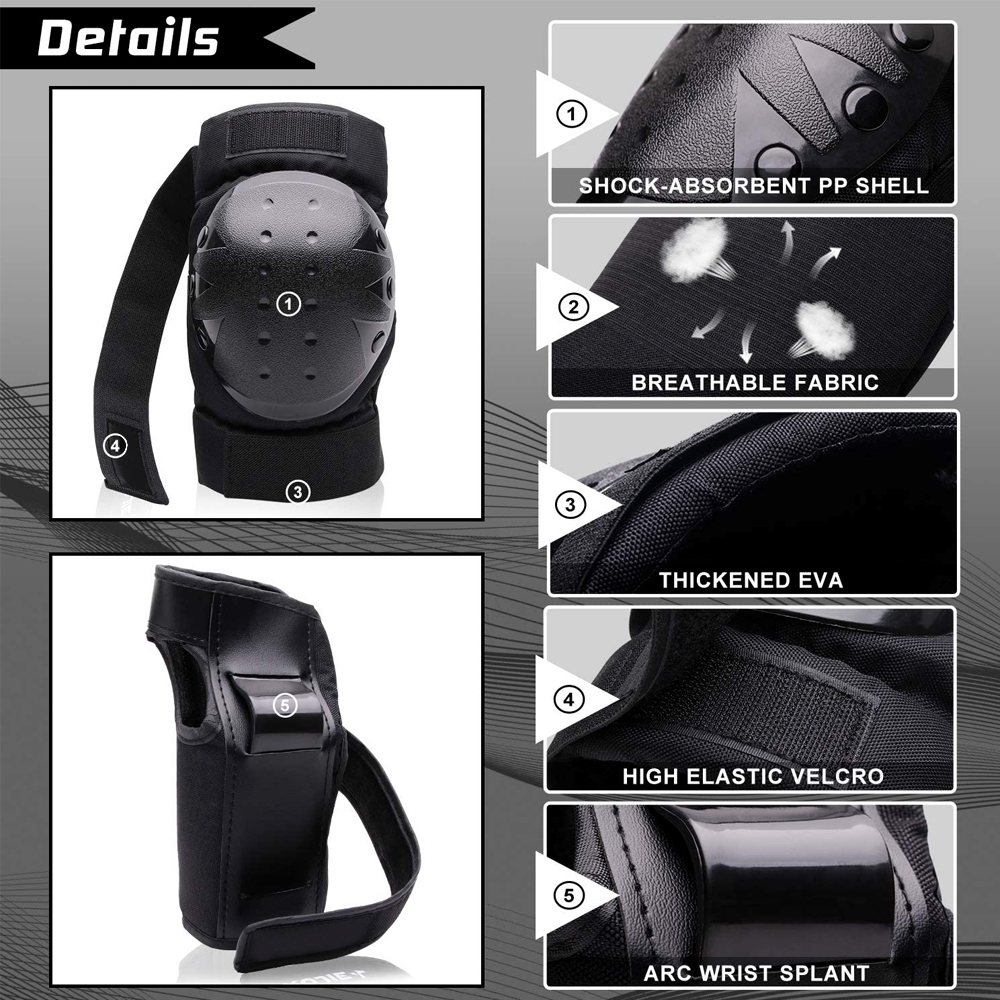 Adult Youth Protective Knee Pa - Youth Cycling Gear 评论和价格